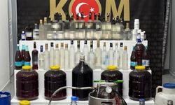 Kaçak alkol operasyonu: Yüzlerce litre alkol ele geçirildi
