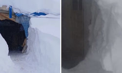 Kars kutuplara döndü: Evlere tünelle giriş