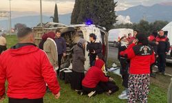 Aydın'da işçi servisi devrildi: 16 kişi yaralandı!