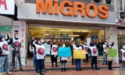 Migros işçilerinin eylemine polis müdahalesi