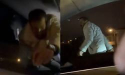 Önce araca saldırdı, daha sonra araçtakileri bıçakladı: O anlar kamerada
