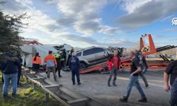 Samsun'da zincirleme facia: Karşı şeride geçen tır dehşet saçtı!