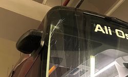 Trabzonspor takım otobüsüne Antalya'da taşlı saldırı