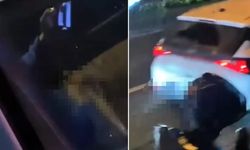 Ataşehir'de trafikte mide bulandıran anlar! Kaldırımdaki vatandaşlar şoke oldu