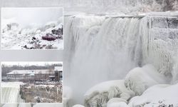 Niagara’da -20 derecelik donma: Şelale buz tuttu