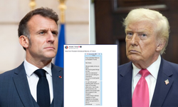 Macron mektup yazdı, Trump ti'ye aldı! "Koşarak gelirsin"