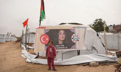 Gazze Şeridi'nde kurulan "Yıldız Tilbe Çadır Kenti"nin açılışı yapıldı