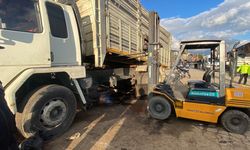 Aydın'da kamyon damperinin altında kalan tamirci ve şoför öldü