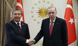 Cumhurbaşkanı Erdoğan, KKTC Başbakanı Üstel'i kabul etti