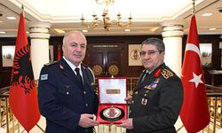 Bayraktaroğlu, Arnavutluk Hava Kuvvetleri Komutanı Dimo'yu kabul etti