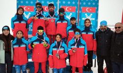 Erzincanlı kayakçılar Hakkari'de 6 altın madalya kazandı!