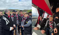 Serdal Adalı taraftarlarla birlikte deplasmana gidiyor