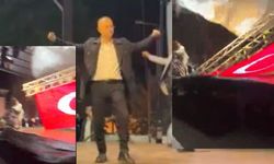 Aydın’da belediye başkanı ucuz kurtuldu! Sahne çöktü!