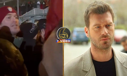 Galatasaray'ın tarihi 5-2’lik zaferin ardından Kıvanç Tatlıtuğ taraftarların arasında! | VİDEO