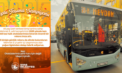 Sivas'ta bir adam 65 yaş üstü kartıyla 3365 kez otobüse bindi! Belediye kibarca uyardı