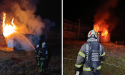 Denizli'de korkutan trafo yangını