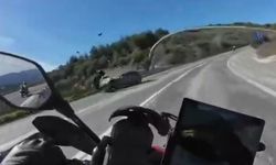 Kask kamerasında feci ölüm: Hatalı sollama can aldı