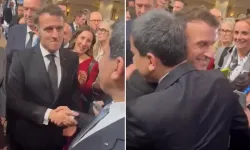 Münih’te skandal görüntüler! Fransa Cumhurbaşkanı Macron, terör örgütü elebaşı Abdi ile kucaklaştı