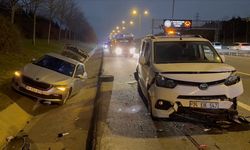 Başakşehir'de 5 araçlık zincirleme kaza! 5 kişi yaralandı