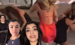 TikTok fenomenleri Dubai sokaklarını birbirine kattı! Saç saça baş başa kavga kamerada