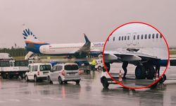 Antalya Havalimanı'nda panik anları: Uçağın tekerleği koptu, kanadı zarar gördü!