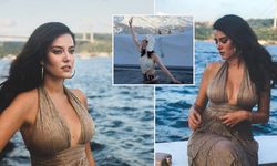 Pelin Akil’den cesur hamle! Dondurucu soğukta buz gibi suya girdi