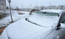 Diyarbakır’ın yüksek kesimlerinde kar yağışı