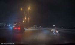Bursa'da korku dolu anlar: Motosiklet sürücüsü virajda savruldu