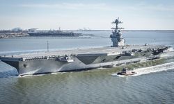ABD’ye ait USS Gerald R. Ford uçak gemisinde yangın: 2 yaralı