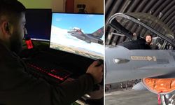 Amasyalı yayıncı Aloske Gang fenomen oldu: Simülatörden kalktı, gerçek F-16'ya bindi