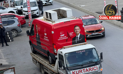 CHP Yolda kaldı Kurtarıcı çekici ile geldi