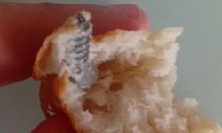 Aldığı ekmeğin içerisinden vida çıktı