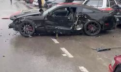 Elazığ'da kontrolden çıkan otomobil 4 araca çarptı