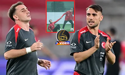 Milli Takım kampına damga vuran görüntü! Kerem ve Yunus... I VİDEO