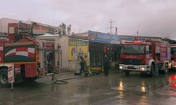 Kütahya'da sanayi sitesinde yangın paniği!