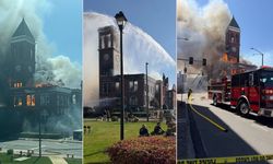 ABD'de tarihi adliye binasında yangın: 134 yıllık miras alevlere teslim oldu