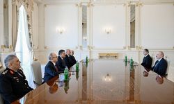 Azerbaycan Cumhurbaşkanı Aliyev, Bakan Çiftçi'yi kabul etti