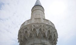 Ayasofya Camii'nin minaresinde restorasyon tamamlandı