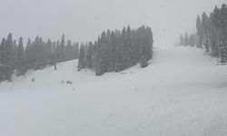 Turizm alanı yeniden beyaz örtüyle kaplandı