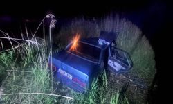 Manisa'da korkunç kaza! Otomobil kanala uçtu: 2 ölü, 5 yaralı