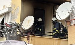 Antalya Alanya'da korkutan apartman yangını