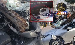 Antalya'da mucize kurtuluş! İnşaat demirleri saplandı: Otomobildeki iki kişi hafif sıyrıklarla atlattı