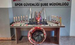 Deplasman otobüsünden cephanelik çıktı