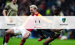 Galatasaray - Kocaelispor maçı kaç kaç bitti? Golleri kim, kaçıncı dakika attı? Galatasaray - Kocaelispor maçı özet izle!