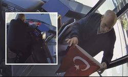 İstanbul’da örnek olay! İETT şoförü Türk Bayrağı’na sahip çıktı