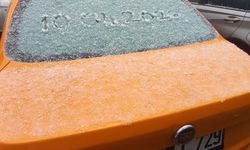 İstanbul'da nisan ayında dolu sürprizi: Dakikalar içinde her yer beyaza büründü