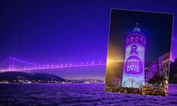 İstanbul'un önemli noktalarından anlamlı kanser mesajı!