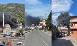 Kocaeli Körfez'de korkutan yangın! Plastik fabrikası alev aldı