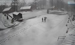 Kocaeli'de baharda kar yağdı