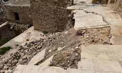 Mardin'de sağanak sonrası tarihi sit alanı çöktü!